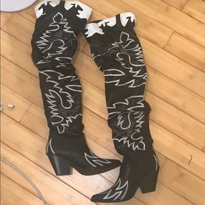Cape Robbin thigh high heeled boots
